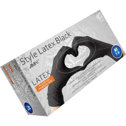 Black Ninja - Latex Wegwerphandschoenen - 100 Stuks M