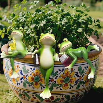 Set van 3 Hangende Kikker Decoraties voor Tuin en Huis
