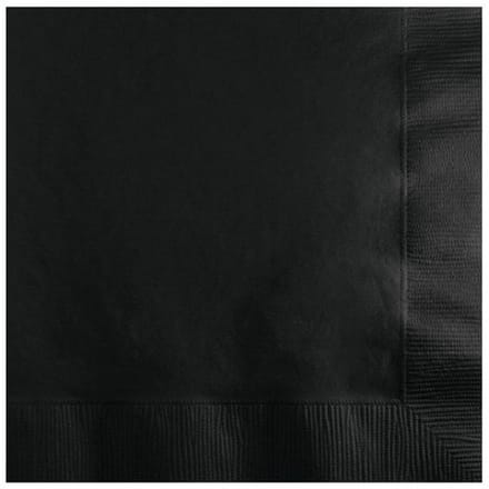 150 kleine zwarte servetten, 2-laags, 25x25 cm