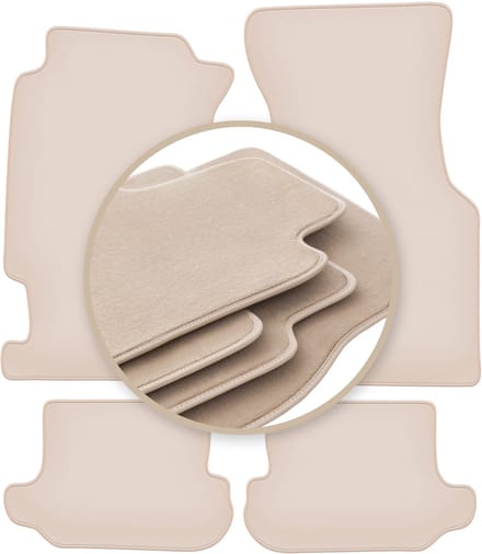 PREMIUM beige vloermatten voor: Honda CRX DelSol coupé, cabrio 1992-1997