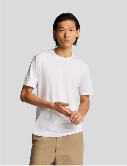 Lyle & Scott - Shirt Wit Lyle&scott Superfine T-shirt T-shirts Wit Ts2255ton