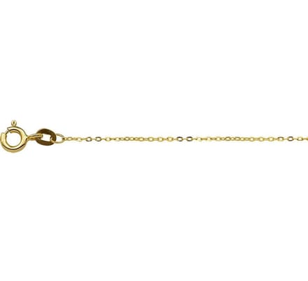 YO&NO - Ketting - Goud - Anker plat 1,0 mm 45 cm