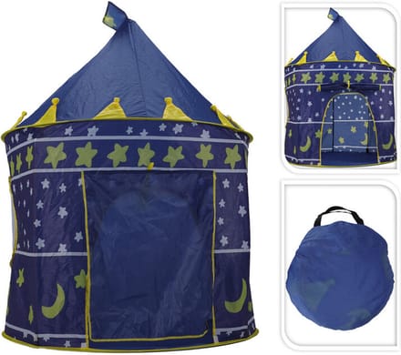 DoaBuy speeltent ridderkasteel Ø105 cm donkerblauw
