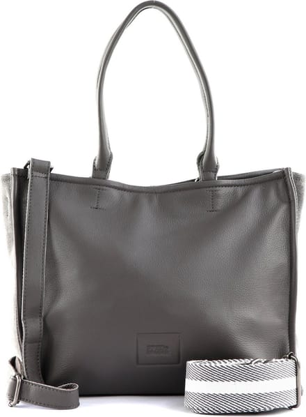 FREDsBRUDER Leren Schoudertas Sewab Tote Bag Grey Grijs