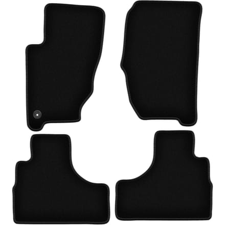 BASIC zwarte veloursmatten voor: Jeep Cherokee Liberty KJ off-road (2002-2007)