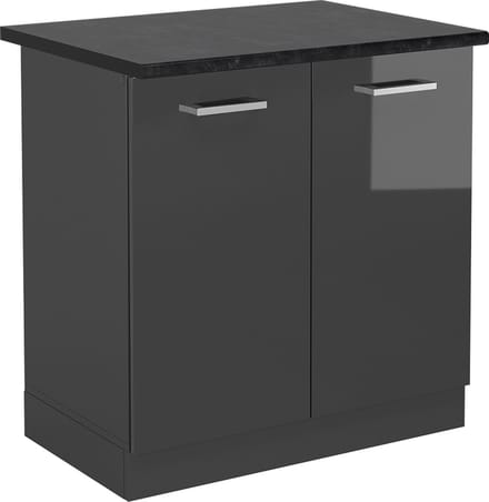 Vicco R-Line Wastafelkast – 80 cm, WB Antraciet Antraciet Hoogglans