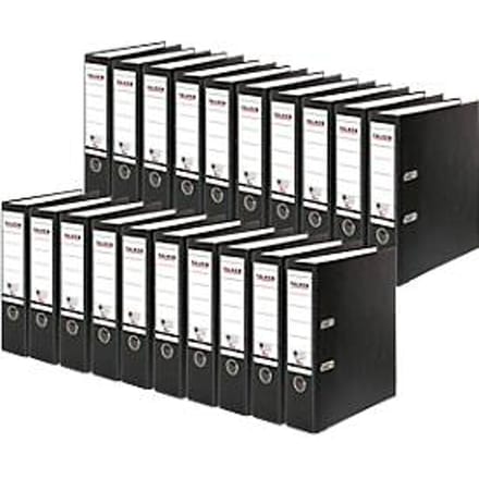 FALKEN Recycolor vijl, DIN A4, rugdikte 80 mm, 20 stuks, zwart
