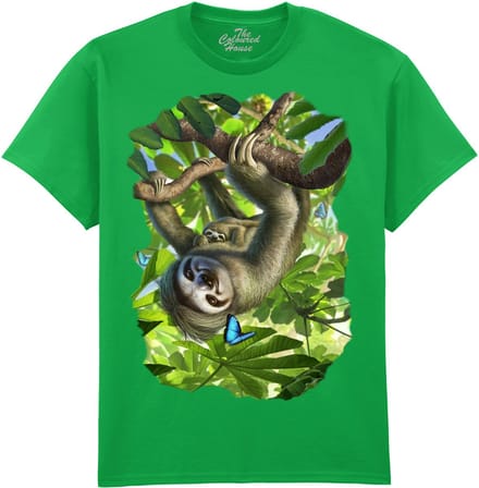 Luiaard Mama Sloth The Coloured House T-shirt M