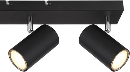 Opbouwspots ROBBY 3-lichts GU10 41cm Zwart