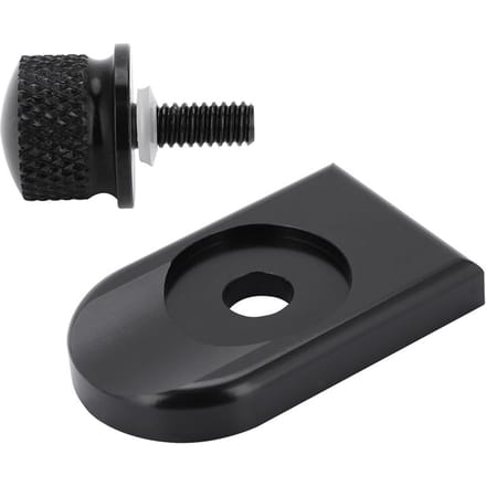 Cache de bouton de montage de vis à patte de boulon de siège de moto en aluminium pour 96 17 Silver Black black