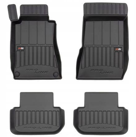 FROGUM 3D Gummimatten Set – Passend für Tesla Model Y (ab 2020) – Hohe 6 cm Kanten – TPE – Geruchlos & Schwarz