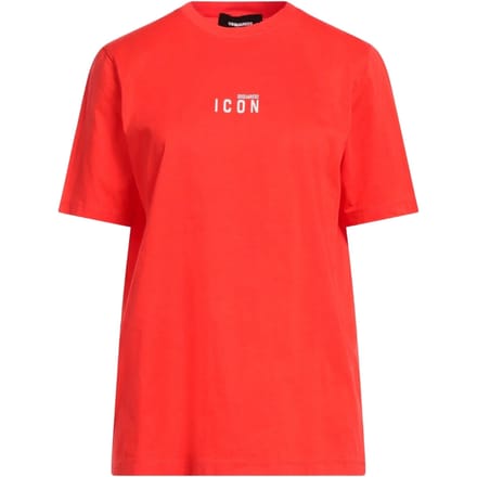 Dsquared2 Icon Small Chest Logo Rood T-shirt