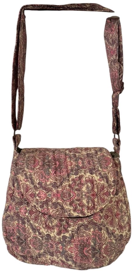 Crossbody Tas Kantha Pastel Design 27 x 25 cm