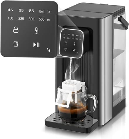SCH® Heetwaterdispenser - Waterdispenser - Grijs - ‎24cm x 14cm x 30cm