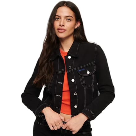 Superdry - Korte Workwear jas - Dames - Spijkerjassen