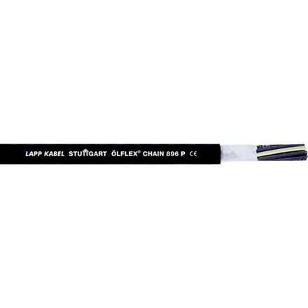 LAPP 1023238/500 Geleiderkettingkabel ÖLFLEX® CHAIN 896 P 4 G 2.5 mm² Zwart 500 m