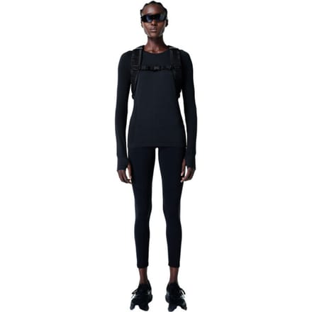 Sweaty Betty Athlete Seamless Workout Long Sleeve Top ZWART - Maat M