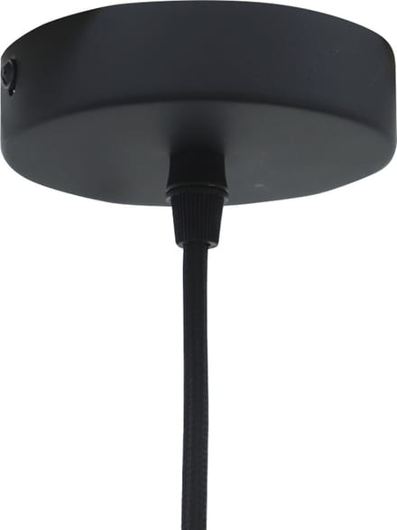 Olucia - MARCIA - Hanglamp - Bruin / Zwart - Vorm: Rond