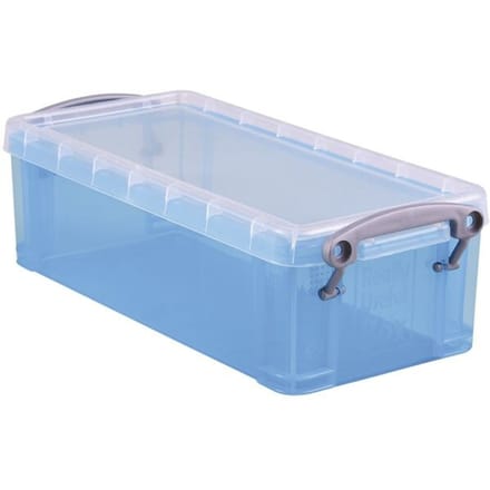 Really Useful Box 0 | 9 liter | transparant helblauw