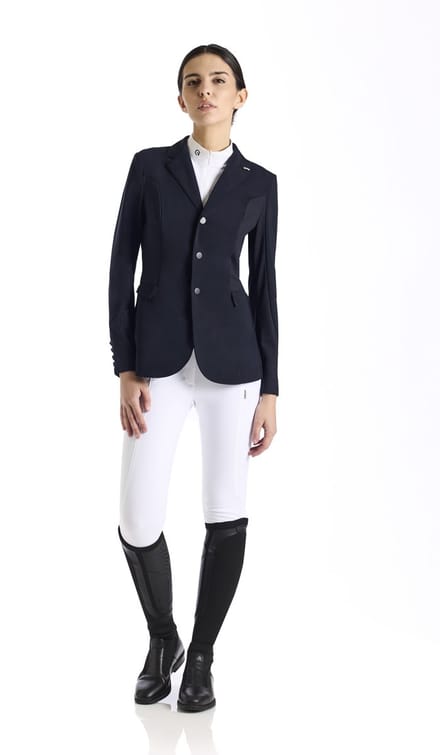 Ego7 SS25 Geribbelde Showjas MV Navy Blauw 40