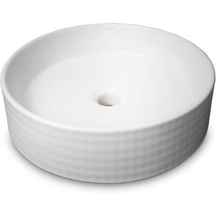 Vtw Living waskom rond mat keramiek opbouwwaskom 40 cm