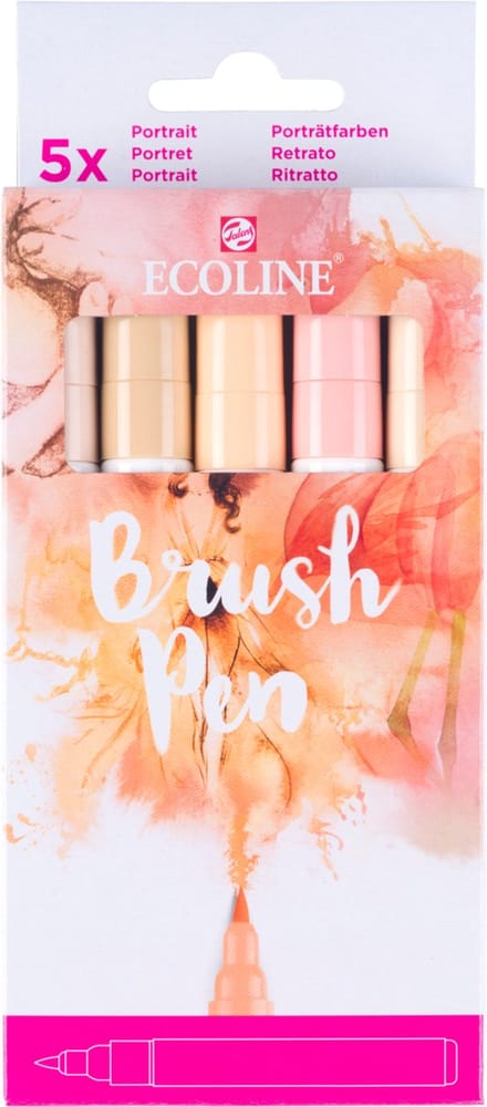 Ecoline Brush Pen set Portret | 5 colours