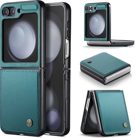 CaseMe Basic Flip Case voor Galaxy Z Flip 5 _ Groen