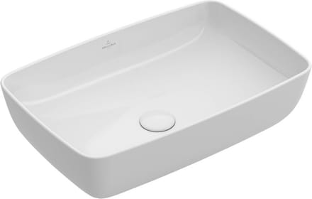 Villeroy & Boch Artis opzetwastafel rechthoekig 58x38cm zonder overloop ceramic+ wit