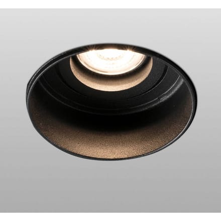 FARO BARCELONA Inbouwspot Hyde 1-lamp rond gezwenkt zwart