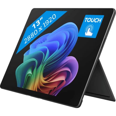 Microsoft Surface Pro (12e editie)- 13 inch LCD - Copilot+ PC - Snapdragon X2 Plus (10 Core) - 16GB/512GB - Zwart