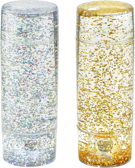 Glitterbuis - Goud en zilver - Shake & Shine - set van 2