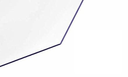 Polycarbonaat Plaat - PC Plaat - Afscherming Maken - Hoge Slagvastheid - 1000 x 250 x 6 mm - Transparant