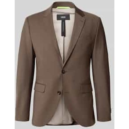 Slim fit 2-knoops colbert met klepzakken, model 'Monopoli'