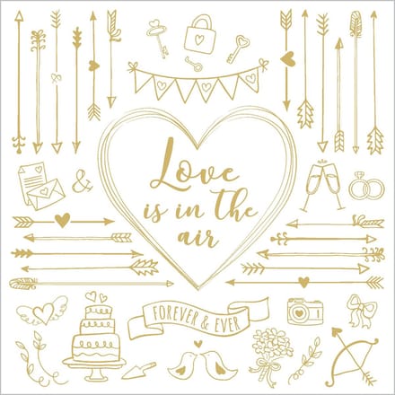 PPD - Lunch servetten - Love is in the air