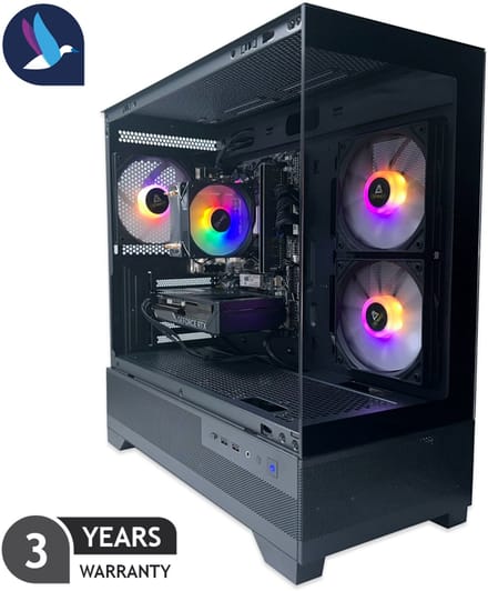 Diamond Gaming PC - AMD Ryzen 7 5700X - NVIDIA RTX 5060 - 32 GB RAM - 1 TB SSD - WiFi