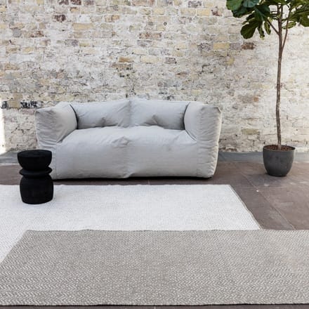 Buitenkleed Dahl bruin/grijs dubbelzijdig - 160 x 230 cm - (M)
