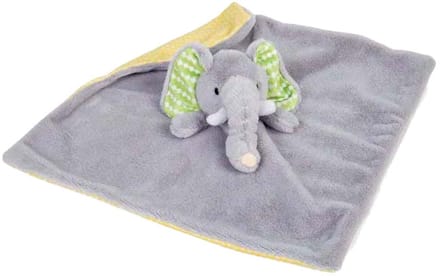 BigJigs olifant knuffeldoekje pluche - baby comforter multi kleuren.