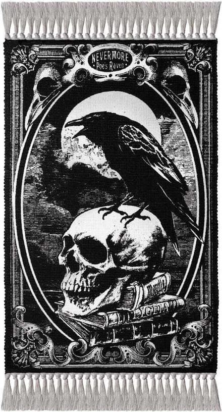 Alchemy - Poe's Raven Mat/vloerkleed - Zwart