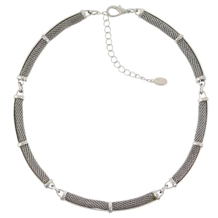 Behave – Ketting – Zilverkleurig – Mesh Design – Satin Glans – Elegant
