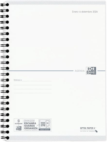Kalender Refill 2026 Weekoverzicht A5 Spaans - Blauwe Inhoud