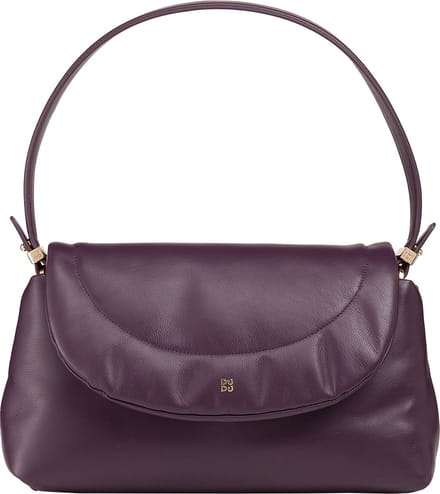 DuDu Melville Schoudertas Leder 31 cm - Dames - deep purple