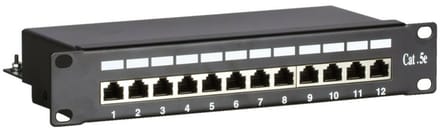 DSIT 10 inch CAT5e FTP patchpaneel - 12 poorts