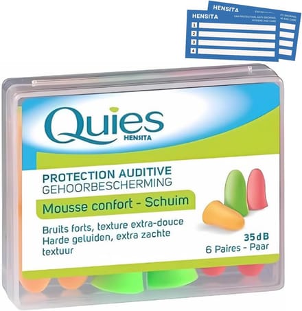 Mousse Oordopjes voor Geluid- en Waterbescherming - 6 Pairs