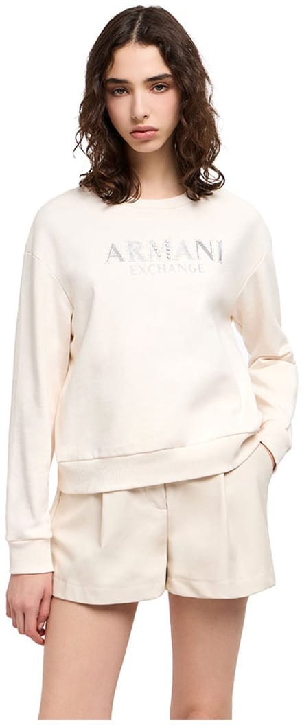 Armani Exchange Xw000159a_f11851u Sweatshirt Beige M Vrouw