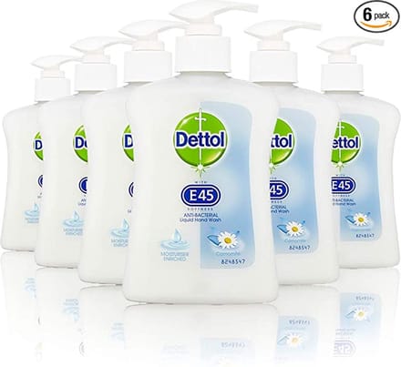 Dettol Handwas Met E45 Zachtheid - Kamille 6 x 250ml