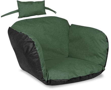 Tuinkussen 112x113 cm voor hangstoel ooievaarsnest waterdicht groen