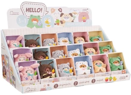 Nici knuffeldier speelgoed mymochi 8cm cadeau set - pluche collectie.