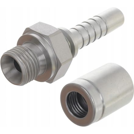 Rosfix Persfitting Krimptulej - G1/4 m, DN6 - Staal 12,3x16x27 mm, Hoge Druk