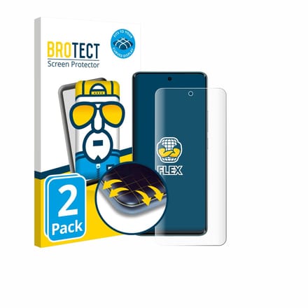 BROTECT - Screenprotector voor Xiaomi Poco M8 - Folie Beschermfolie transparant volledig dekking - 2 Stuks