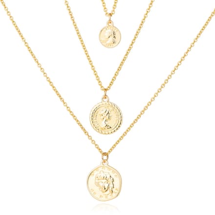 Multilayer Ketting Coins LGT JWLS - 3 lagen